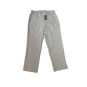 J. Jill  Linen Stretch Pants Women's Petite Small Lightweight Flax Off White